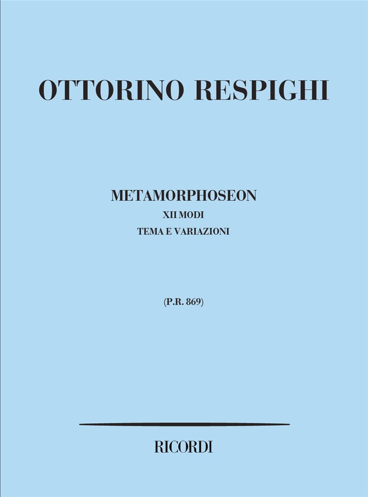 Metamorphoseon. Modi Xii. Tema E Variazioni